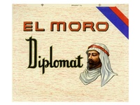 El Moro Diplomat Inner Cigar Box Labels