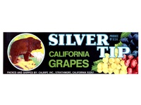 Silver Tip Grape Crate Label