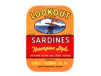 Lookout Sardine Label