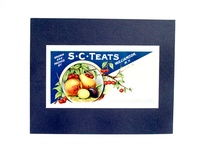 S.C. Teats Matted Label