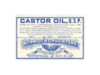 Schmidt's Castor Oil Label