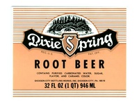 Dixie Spring Root Beer Label