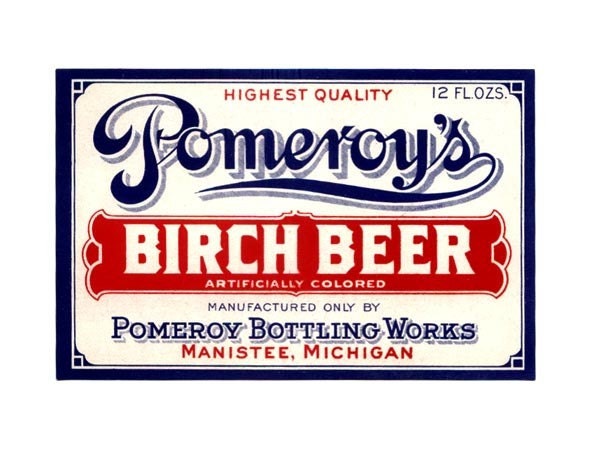 Pomeroy's Birch Beer Vintage Label