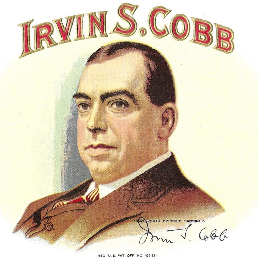 Irvin S. Cobb Inner Cigar Box Label