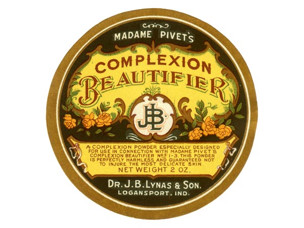 Pivet's Complexion Beautifier Label
