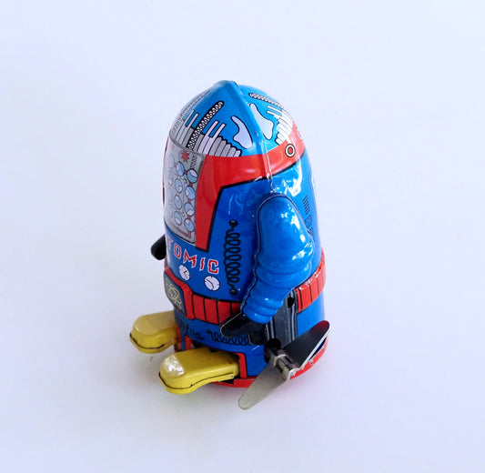Mr. Atomic Tin Wind-Up Robot