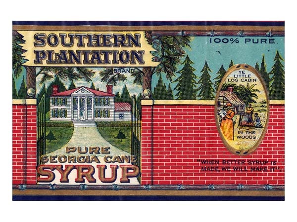 Southern Plantation Georgia Cane Syrup Label