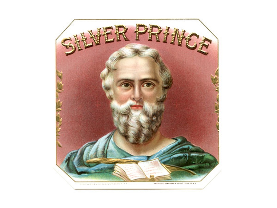 Silver Prince Cigar label