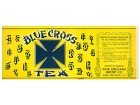 Blue Cross Tea Label