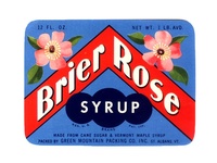 Brier Rose Syrup Label
