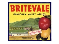 Britevale Washington Apple Crate Label