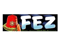 Fez California Fruit Crate Label