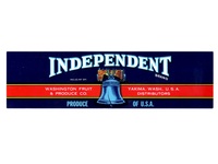 Independent Washington Produce Crate Label