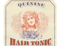 Quinine Hair Tonic Label