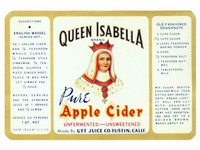 Queen Isabella Apple Cider Label