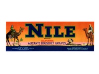 Nile California Grape Crate Label