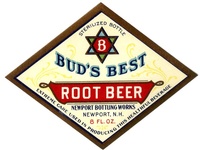 Bud's Best Root Beer label
