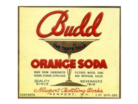 Budd Orange Soda Label