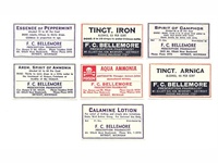 Bellemore Pharmacy Label Collection - Detroit, Michigan