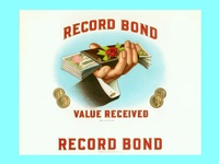Record Bond Cigar Box Label
