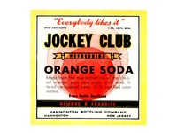 Jockey Club Orange Soda Label