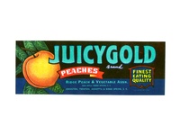 JuicyGold South Carolina Peach Label
