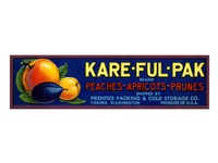 Kare-Ful-Pak Washington Fruit Label