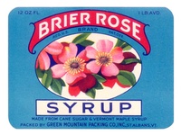 Vintage Briar Rose Syrup Label