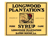 Longwood Plantation's New Orleans Pure Cane Syrup Label