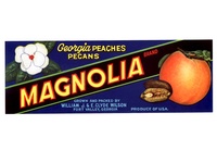 Magnolia Brand Georgia Peach & Pecan Crate Label