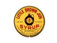 Little Brown Jug Syrup label