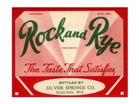 Rock and Rye Soda Label