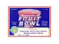 Fruit Bowl Soda Label