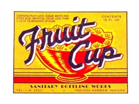 Fruit Cup Soda Label