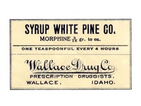 Syrup White Pine Compound Label