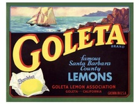 Goleta Lemons Crate label