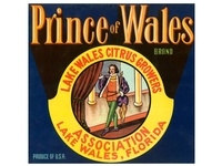 Prince of Wales Brand Florida Citrus Label