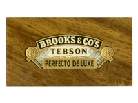 Tebson Perfecto Deluxe Cigar Box End Label