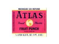 Atlas Fruit Punch Soda label