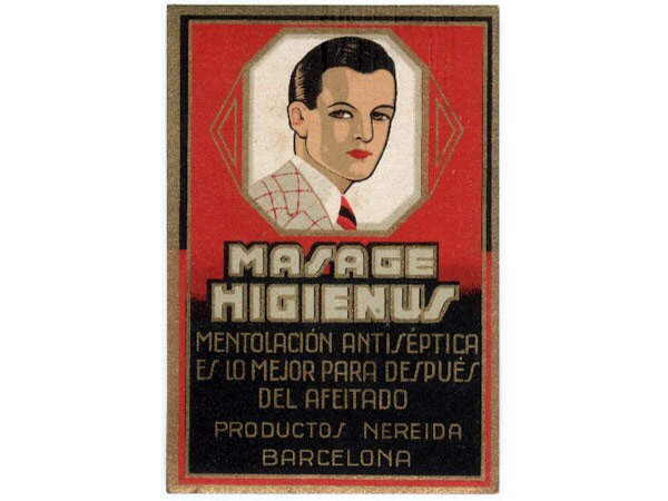 Vintage Masage Higienus Perfume Label