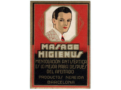 Vintage Masage Higienus Perfume Label