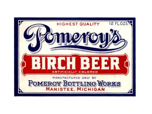 Pomeroy's Birch Beer Vintage Label
