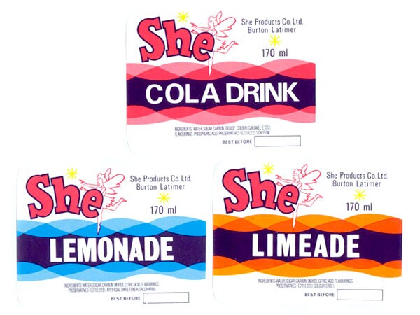 She Pixie British Soda Label Collection