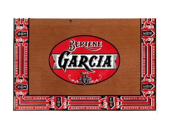 Bertene Garcia Top Outer Cigar Box Label