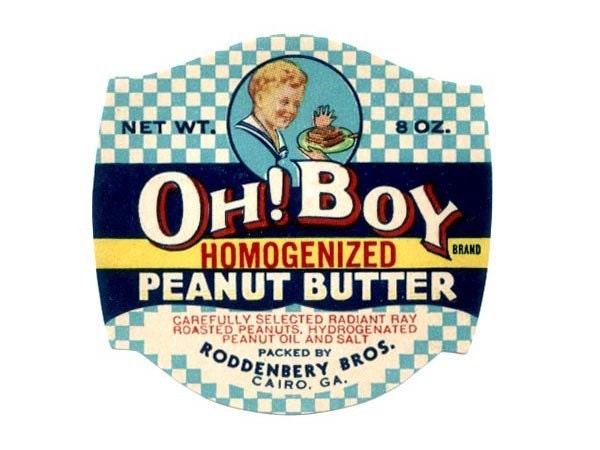 Georgia Peanut Butter Labels
