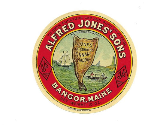 Alfred Jones' Sons Finnan Haddie Label