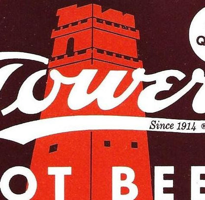 Tower Root Beer Vintage Soda Label