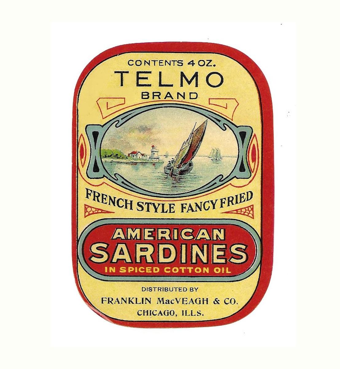 Telmo Brand Fried Sardines Labels