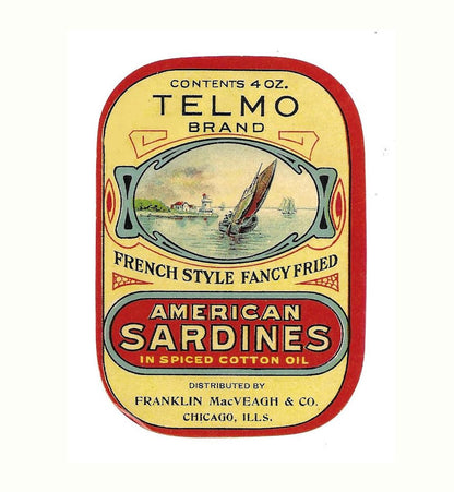 Telmo Brand Fried Sardines Labels