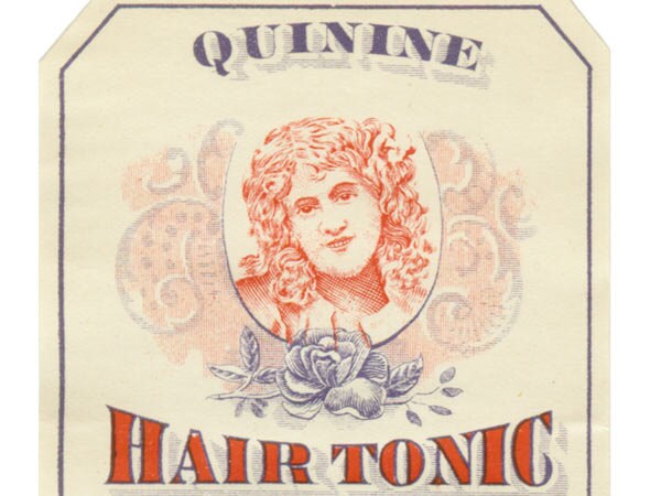 Quinine Hair Tonic Label